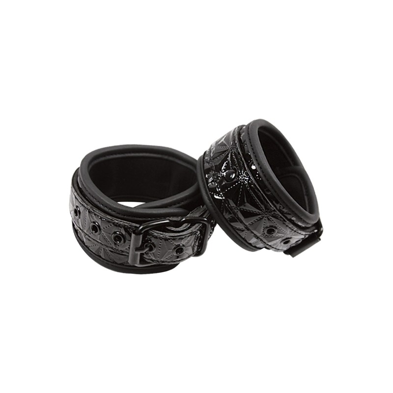 Kajdanki-SINFUL ANKLE CUFFS BLACK